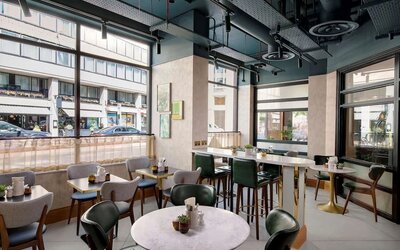 Coffee shop perfect for coworking at Lost Property St. Paul's London, Curio Collection By Hilton.