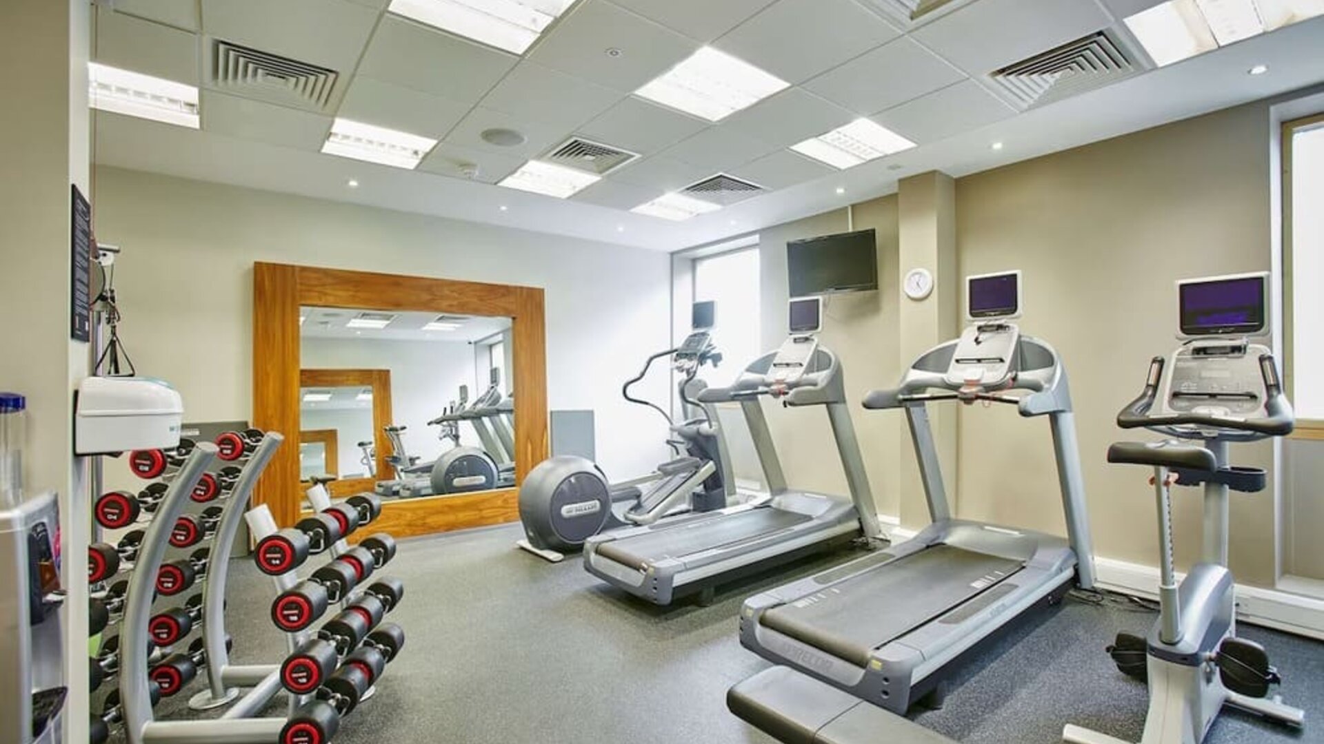 Fitness center available at Hilton Garden Inn Bristol City Centre.