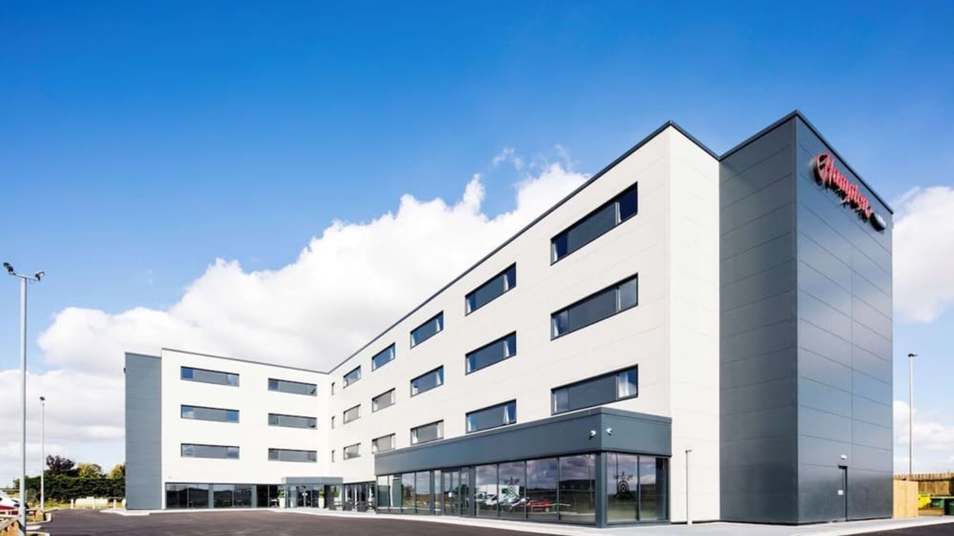 Hotel exterior at Hampton By Hilton Humberside Airport.
