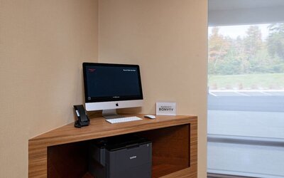Business center at TownePlace Suites Edgewood Aberdeen.