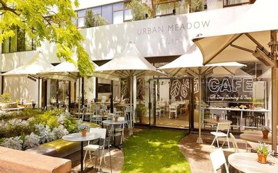 Outdoor patio perfect for co-working  at DoubleTree By Hilton London - Hyde Park.