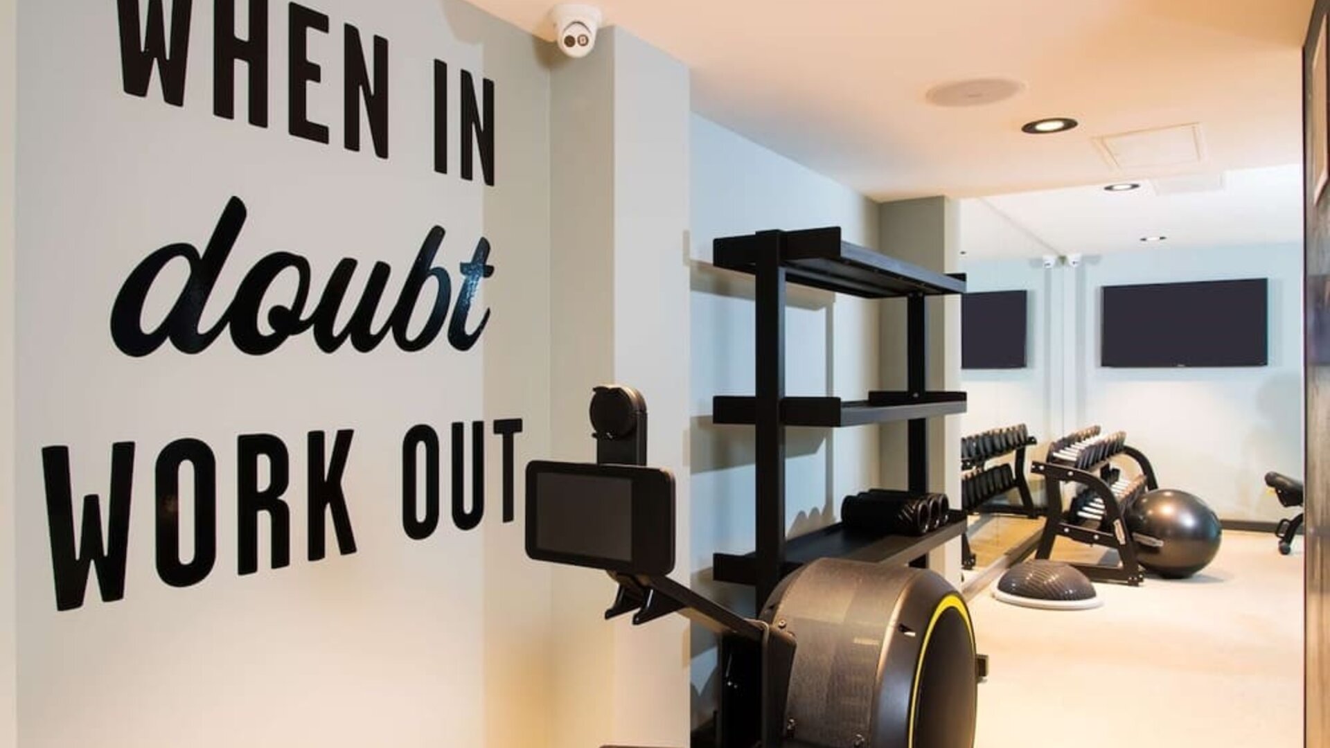 Fitness center available at Hampton By Hilton London Park Royal.