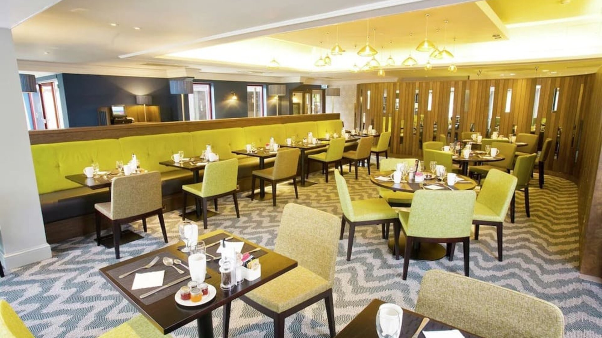 Dining area at the DoubleTree by Hilton Bristol North.