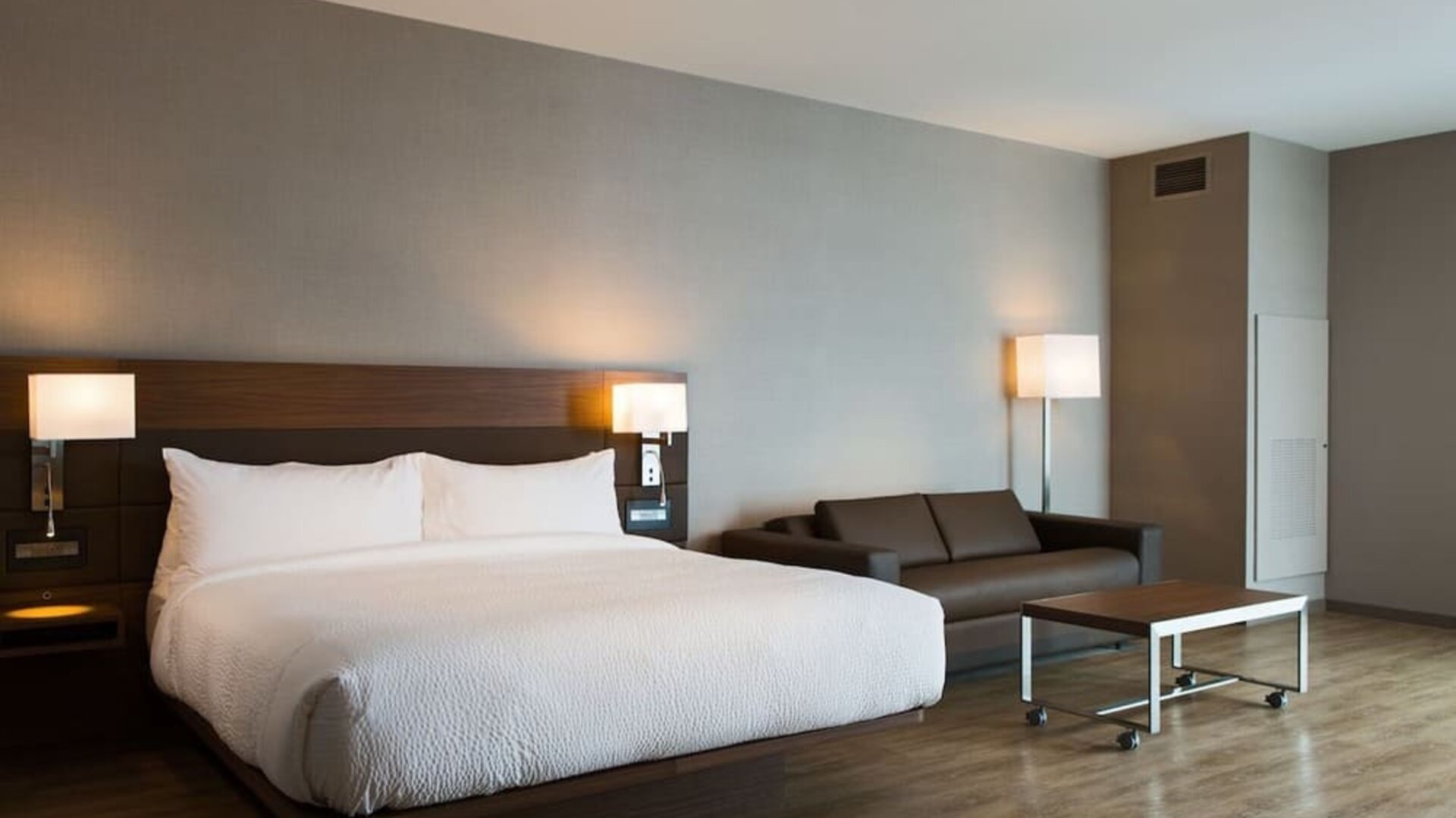 Spacious day use room with natural light at AC Hotel Cincinnati At Liberty Center.