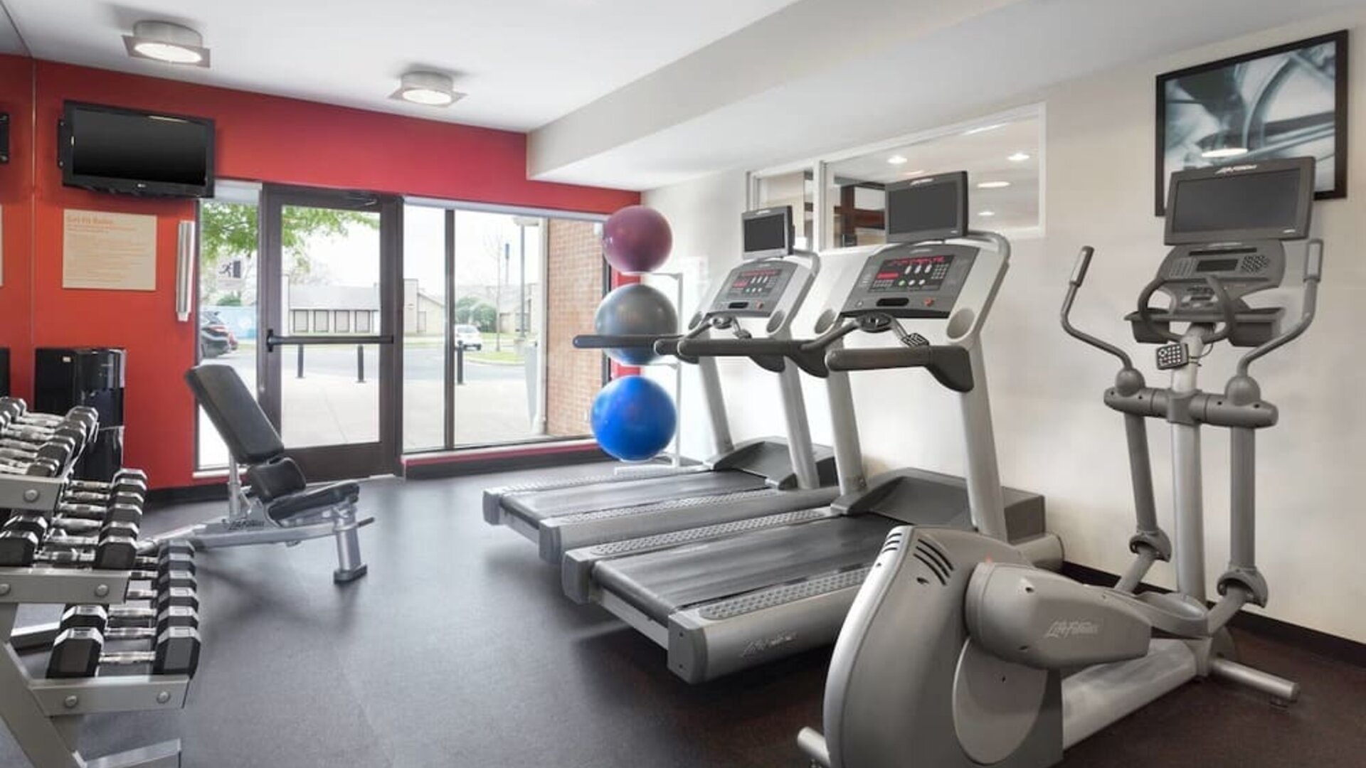 Fitness center available at TownePlace Suites By Marriott Shreveport-Bossier City.