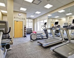 Well-equipped fitness center with treadmills, elliptical machines, and cardio equipment at Fairfield Inn & Suites Guelph.