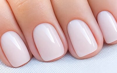 Manicure service at SKYLARANNA Resort & Spa, featuring a close-up of professionally groomed and polished nails.