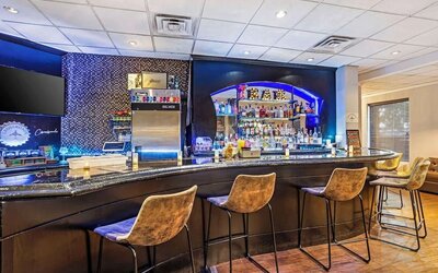 Hotel bar at Best Western Plus Newark Airport West.