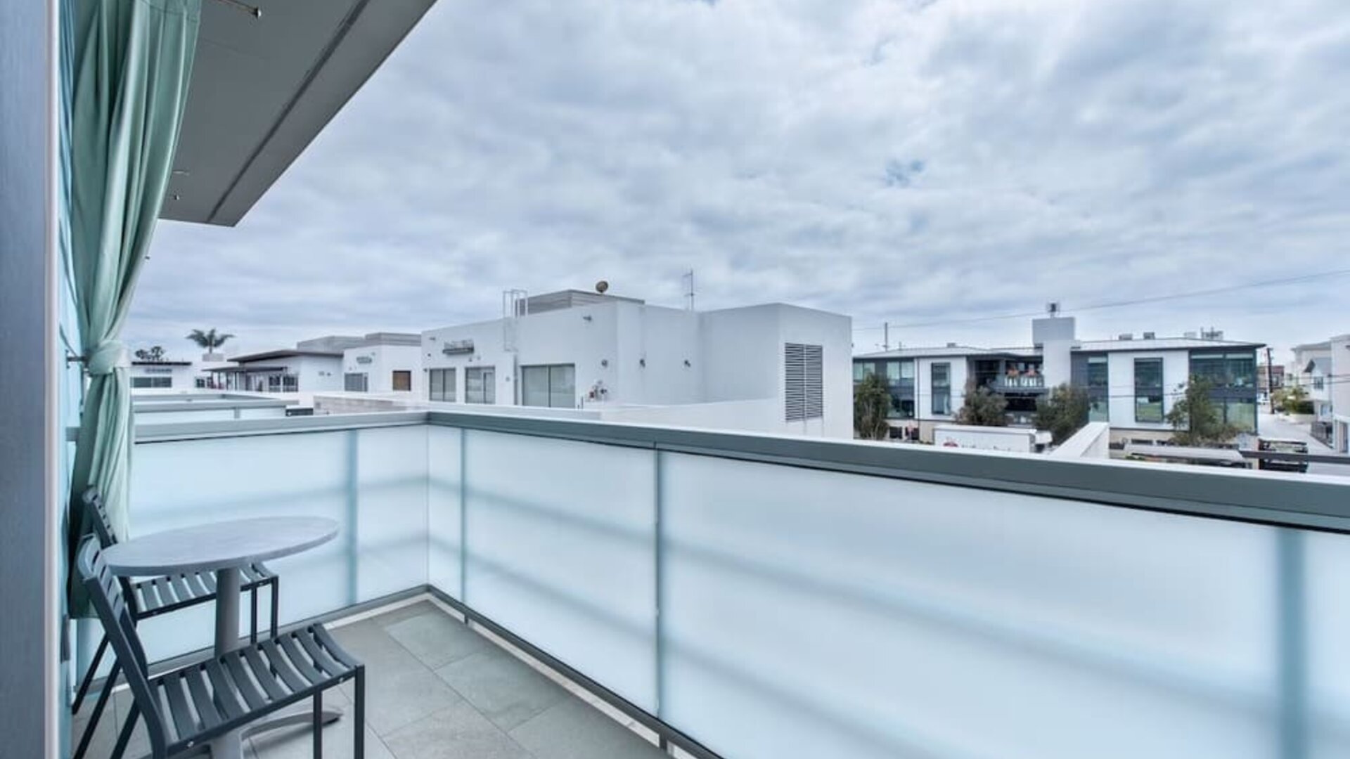 Balcony view from day use room at Shade Hotel Manhattan Beach.