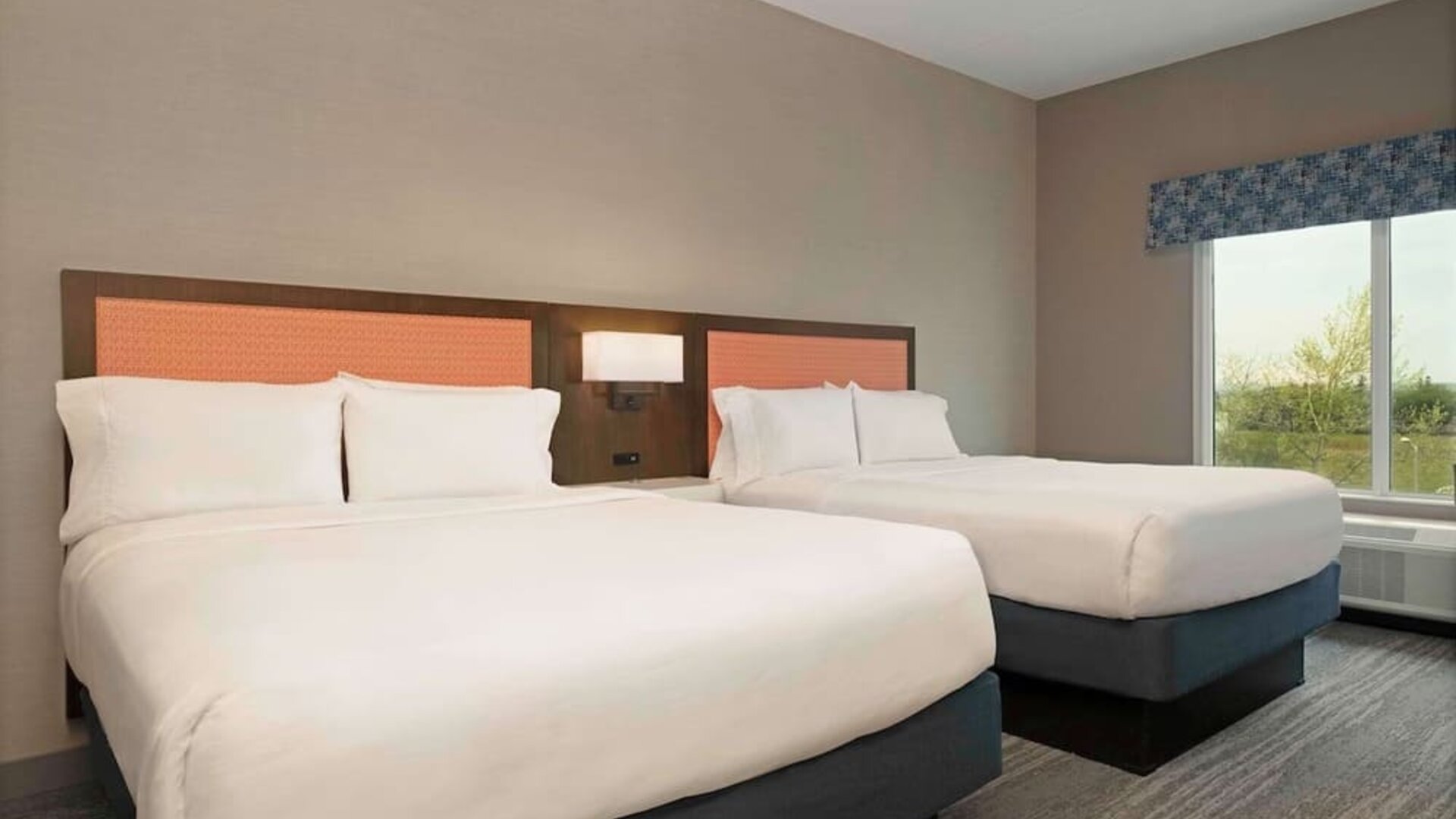 Bright day use twin room at Hampton Inn By Hilton Port Hope.