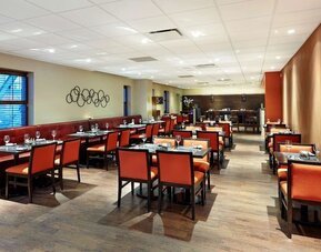 Dining area at the Hilton Saint John.