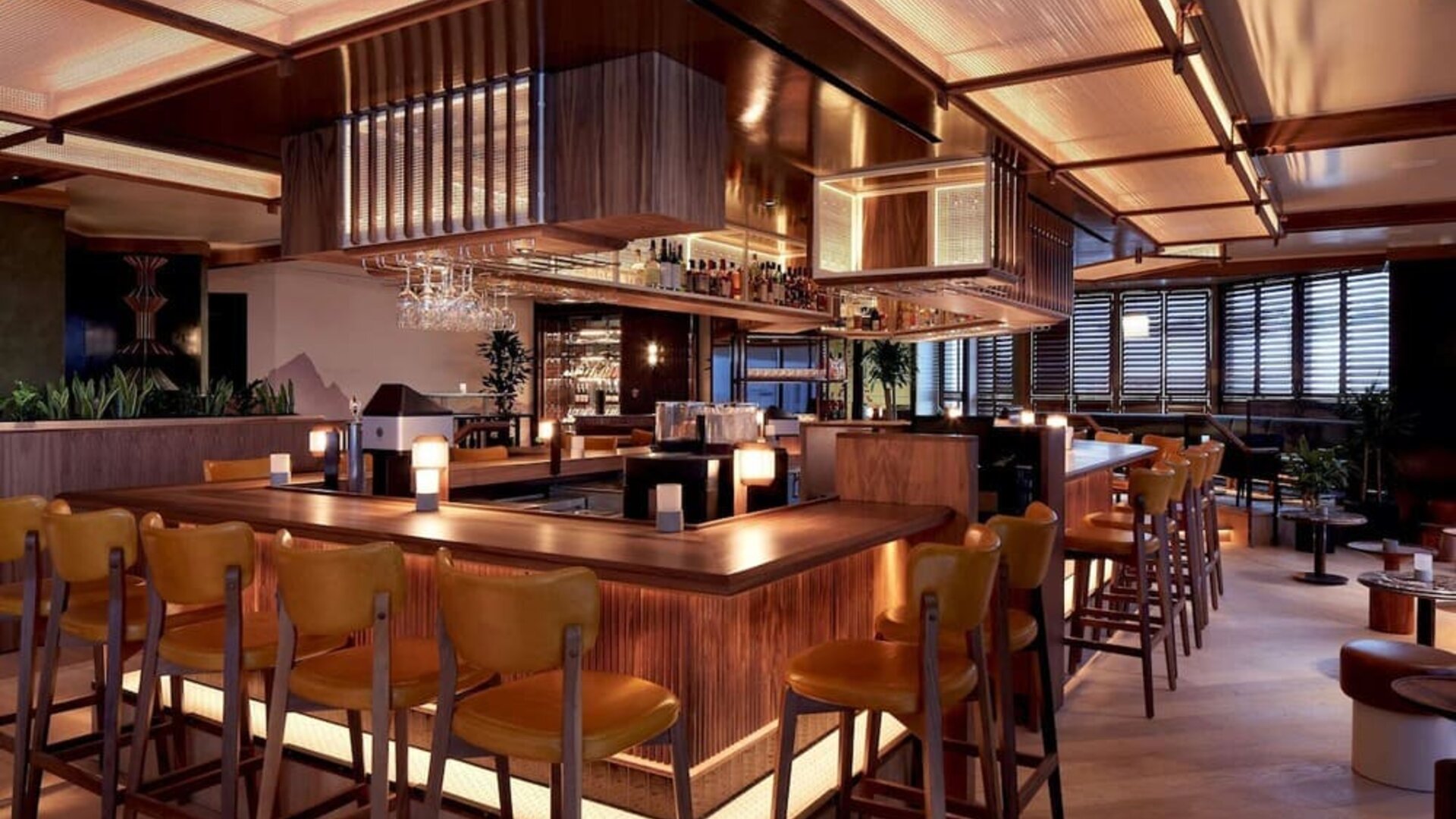 Hotel bar at DoubleTree By Hilton Montreal.