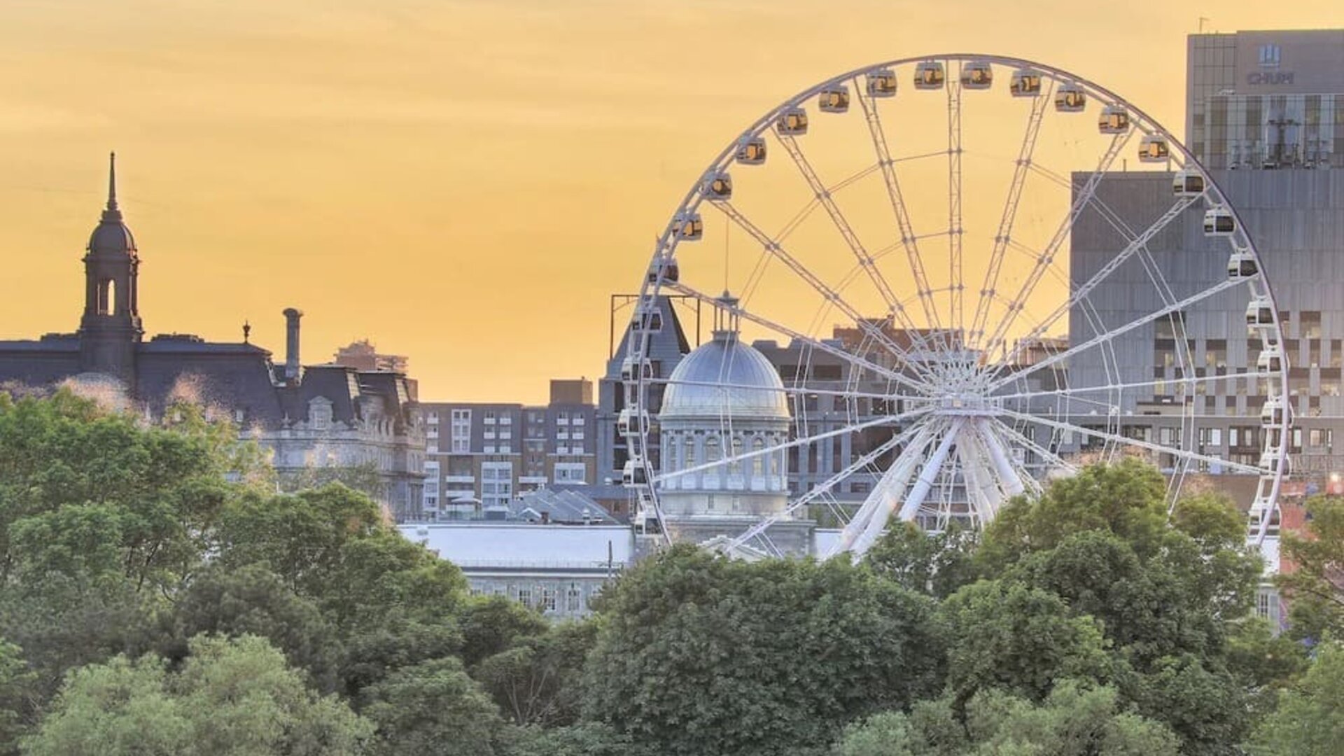 Hotel landmark at Hilton Garden Inn Montreal Midtown.