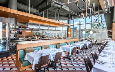 Hotel restaurant at Hilton Garden Inn Montreal Midtown.