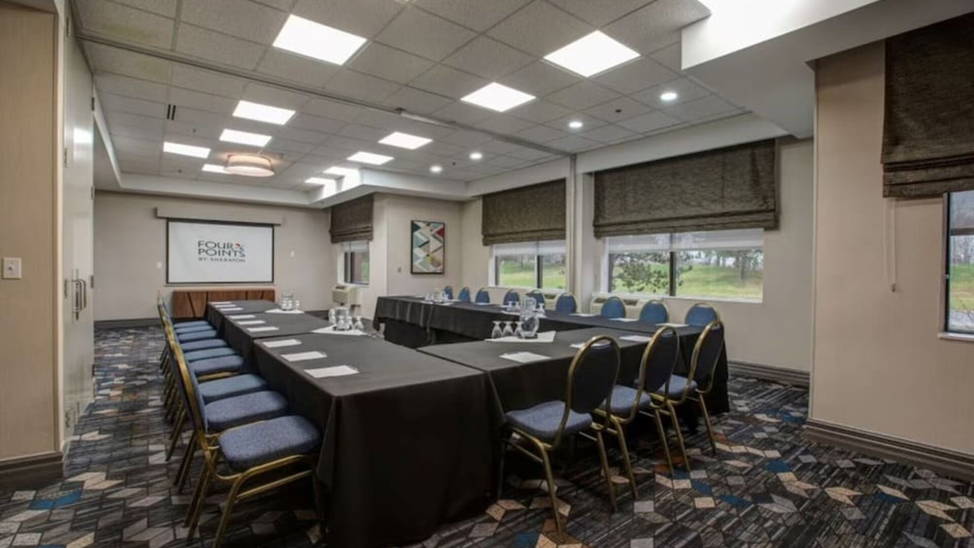 Professional meeting room at the Four Points By Sheraton St Catharines Niagara Suites.