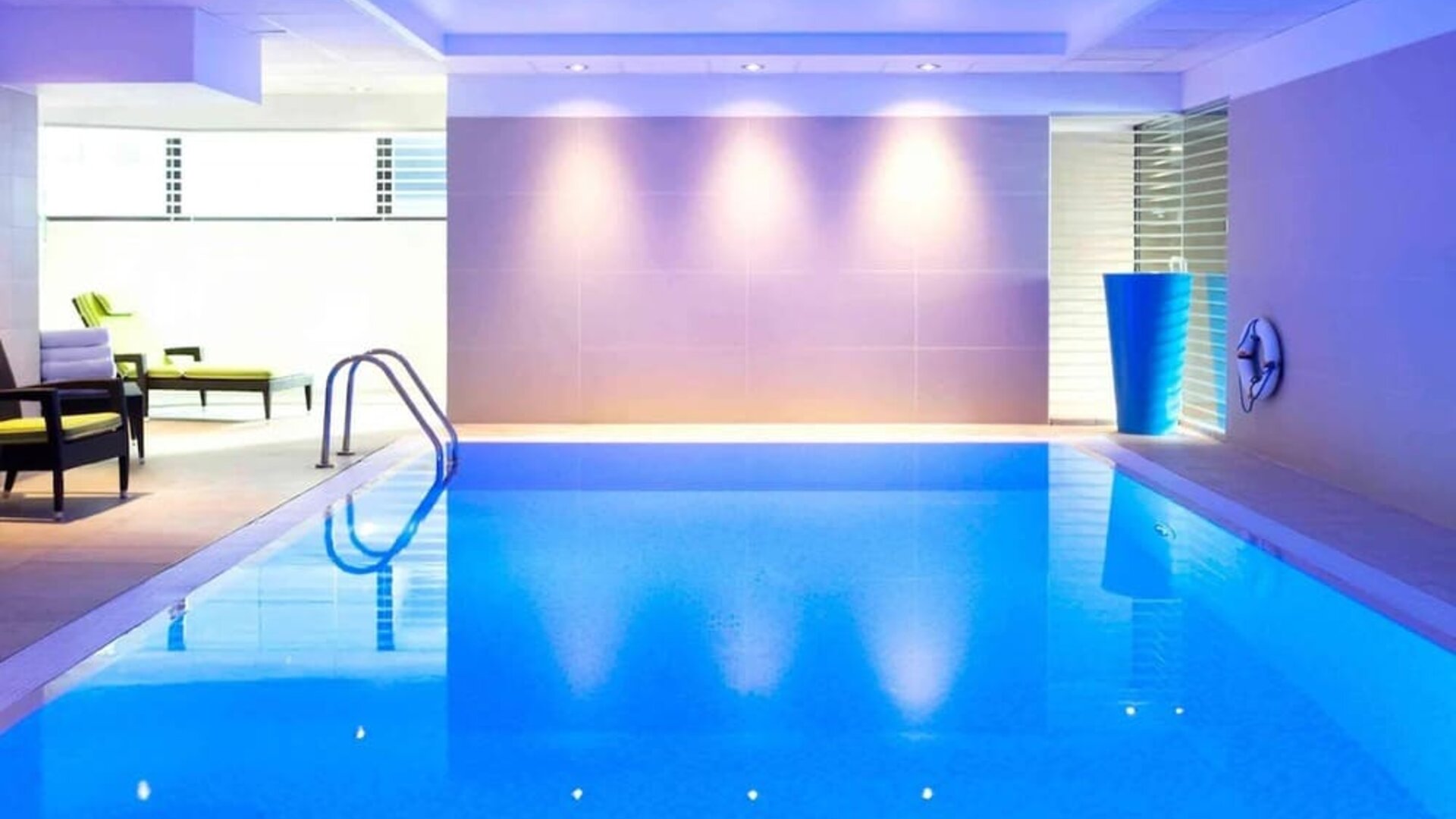 Refreshing indoor pool at Novotel London Paddington.
