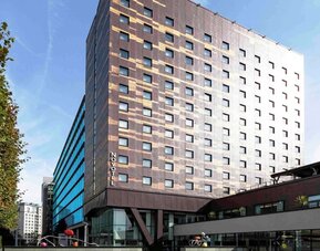 Hotel exterior at Novotel London Paddington.
