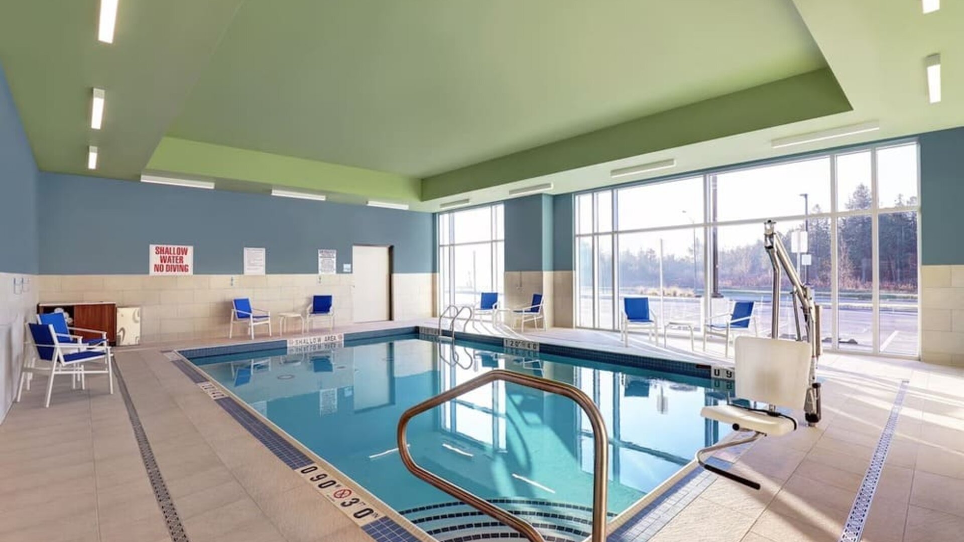 Indoor pool at Holiday Inn Express Kingston West.