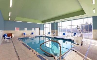Indoor pool at Holiday Inn Express Kingston West.