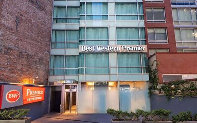 Hotel exterior at Best Western Premier Herald Square.