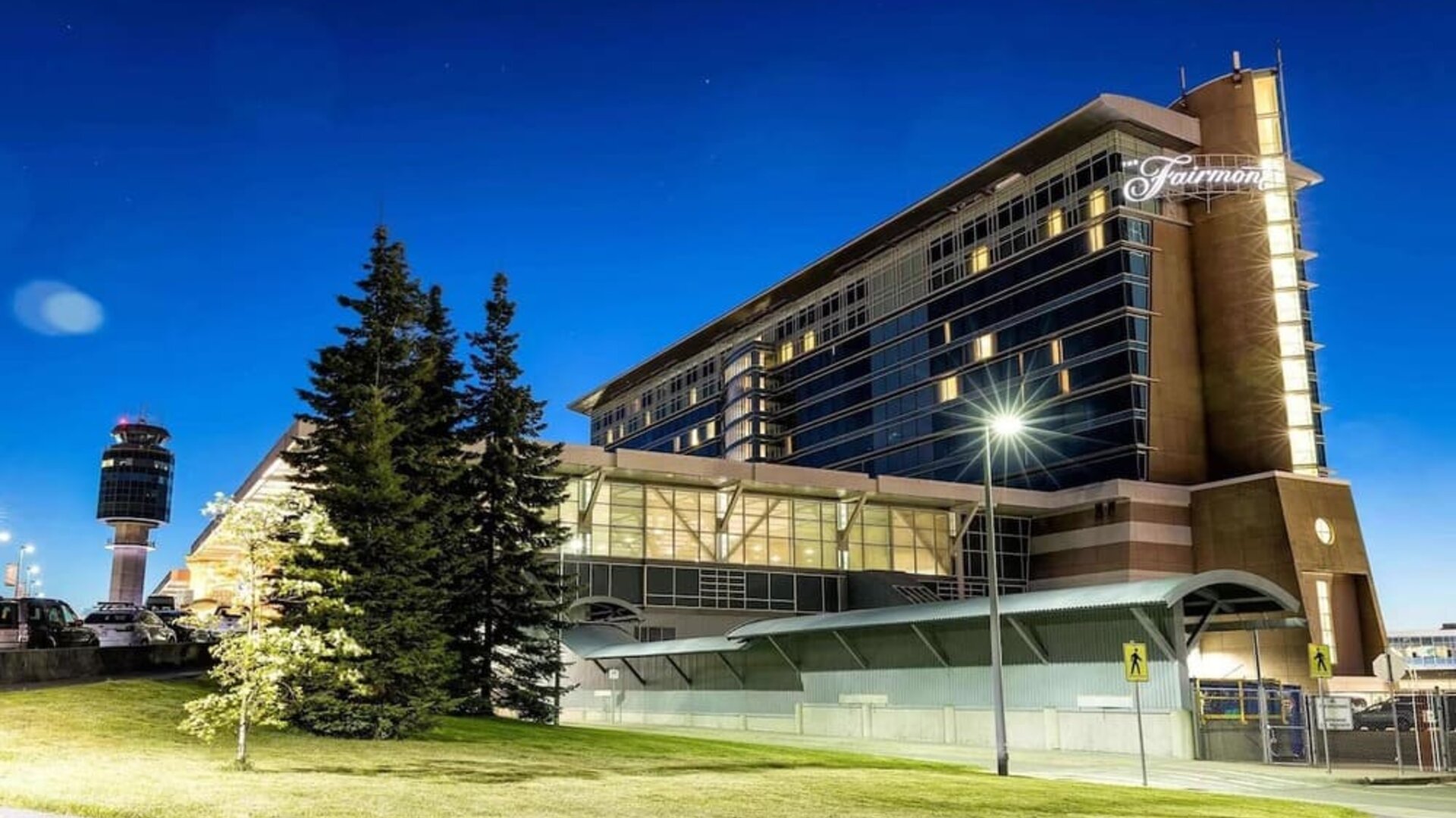 Hotel exterior at Fairmont Vancouver Airport - YVR Terminal Hotel.