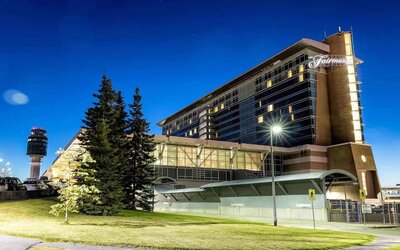 Hotel exterior at Fairmont Vancouver Airport - YVR Terminal Hotel.