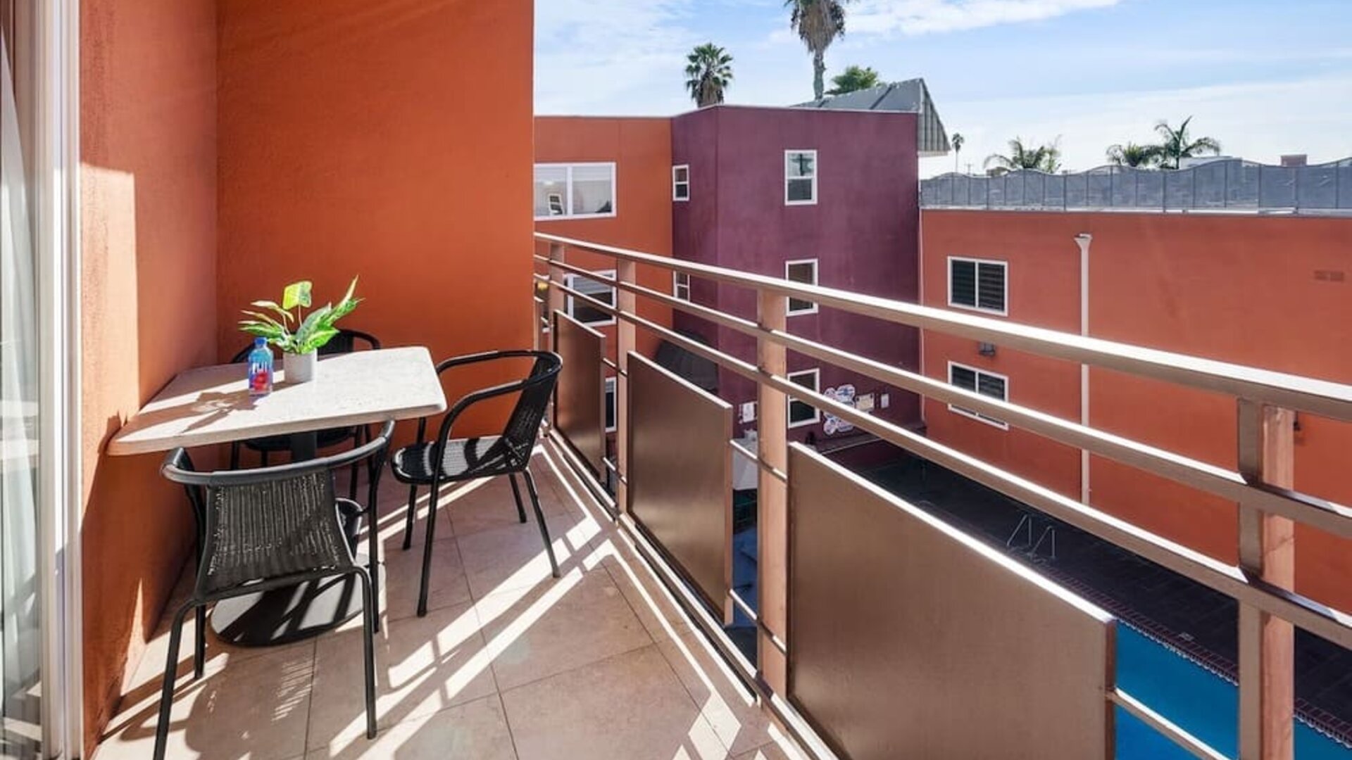 Room balcony at The Live Hotel.
