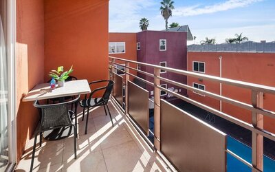 Room balcony at The Live Hotel.