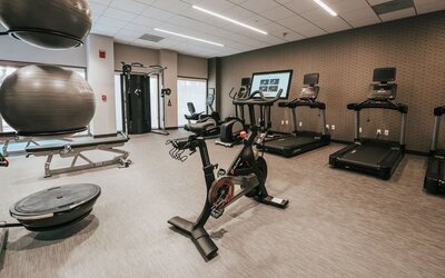 Fitness center available at Courtyard By Marriott Los Angeles LAX/Century Boulevard.