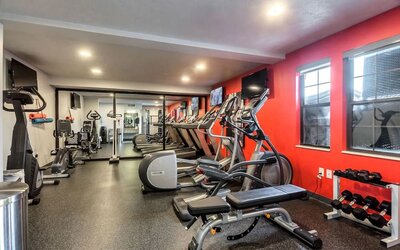 Fitness center available at Radisson Hotel Salt Lake City Airport.