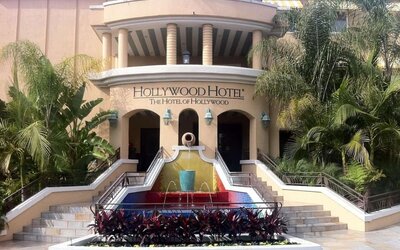 Hotel exterior at Hollywood Hotel.