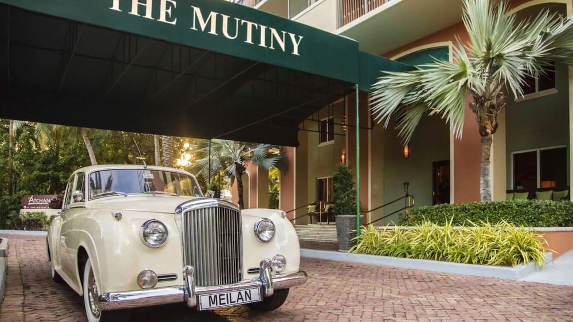 Hotel exterior at The Mutiny Hotel.