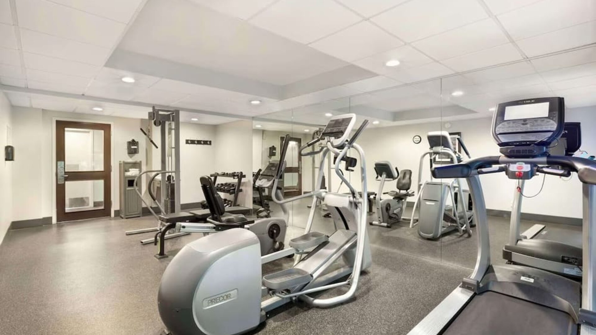 Fitness center available at Best Western Hartford Hotel & Suites.