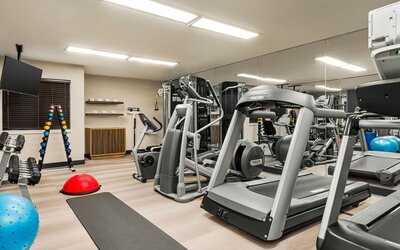 Fitness center available at Candlewood Suites Meridian.