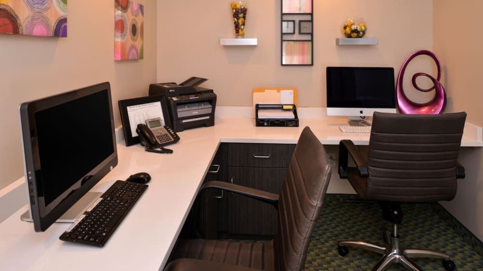 Business center available at Candlewood Suites Boise.