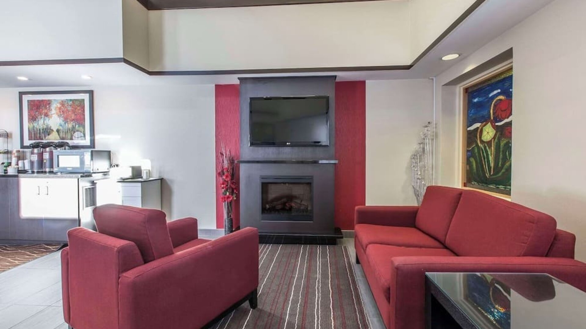 Hotel lobby at Comfort Inn Corner Brook.