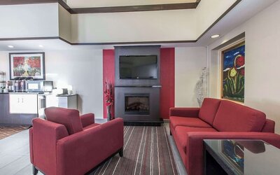 Hotel lobby at Comfort Inn Corner Brook.