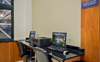 Business center available at Holiday Inn Express Rolling Meadows-Schaumburg.