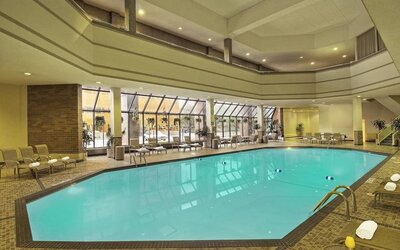 Refreshing indoor pool at Crowne Plaza Aire MSP Airport - Mall Of America.