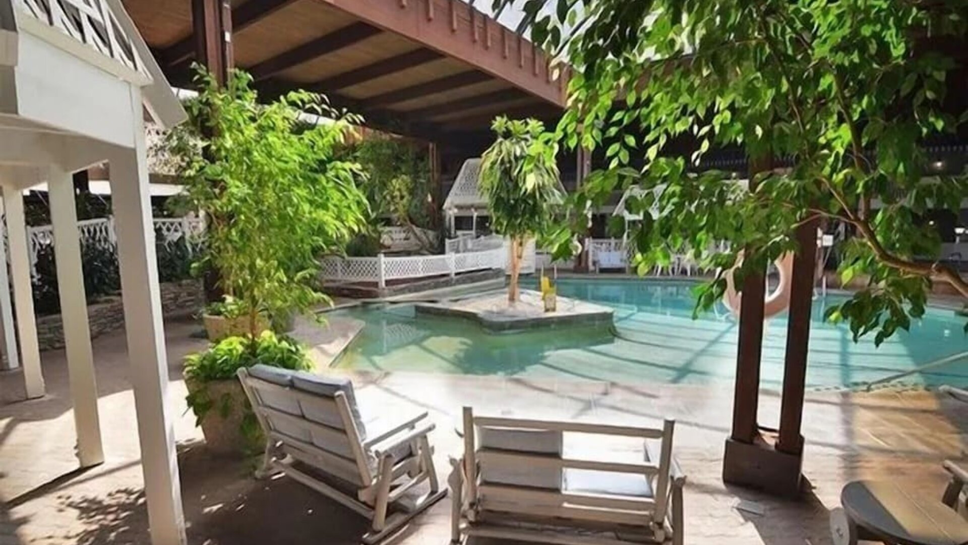 Refreshing indoor pool at Sturbridge Host Hotel.