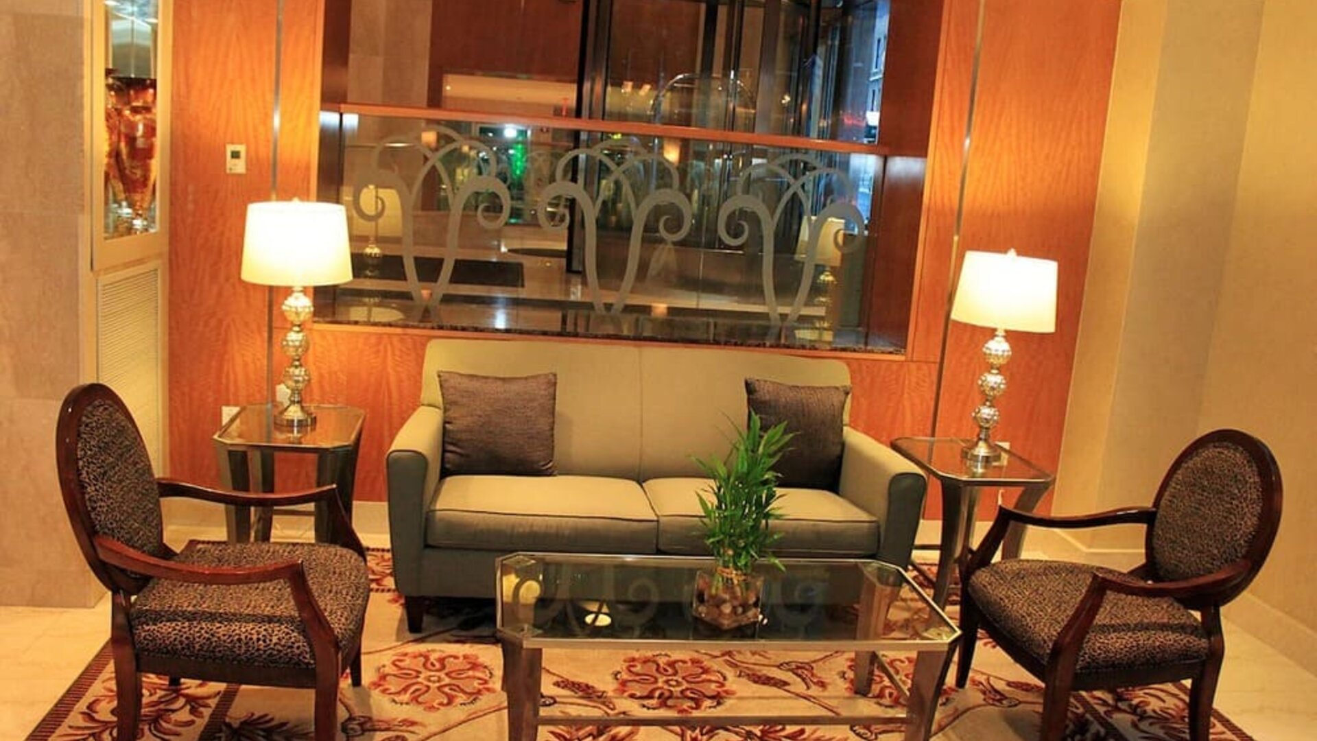 Lobby area at San Carlos Hotel.