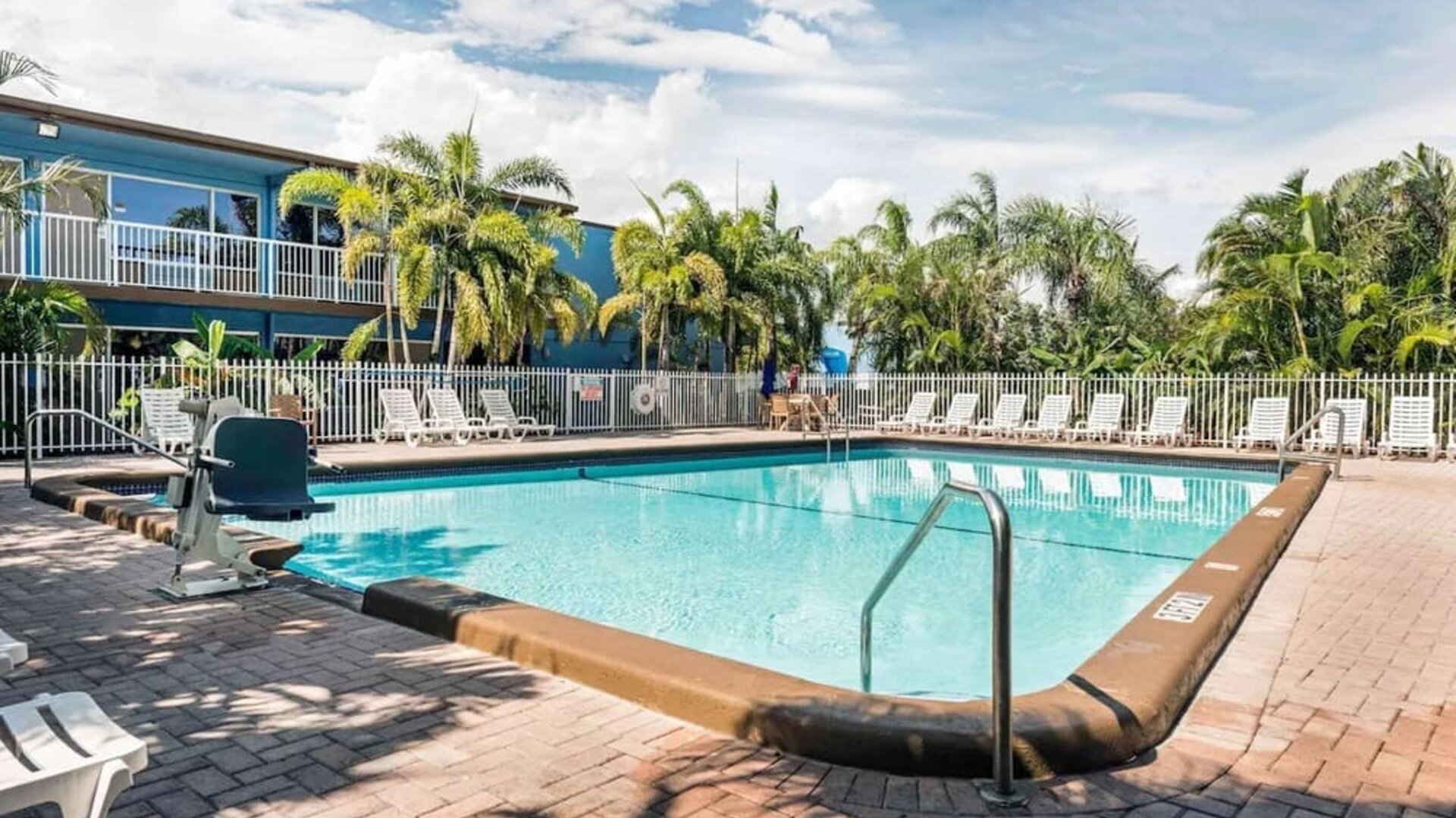 Refreshing outdoor pool at Rodeway Inn & Suites Fort Lauderdale Airport & Cruise Port.