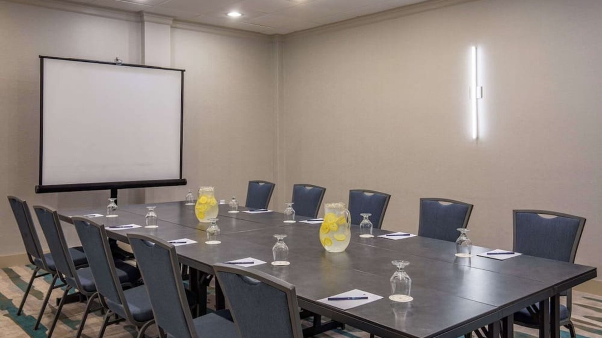 Professional meeting room at DoubleTree By Hilton Westborough.