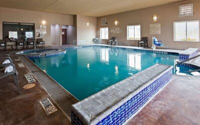 Refreshing indoor pool and spa tub at Best Western Granbury Inn & Suites.