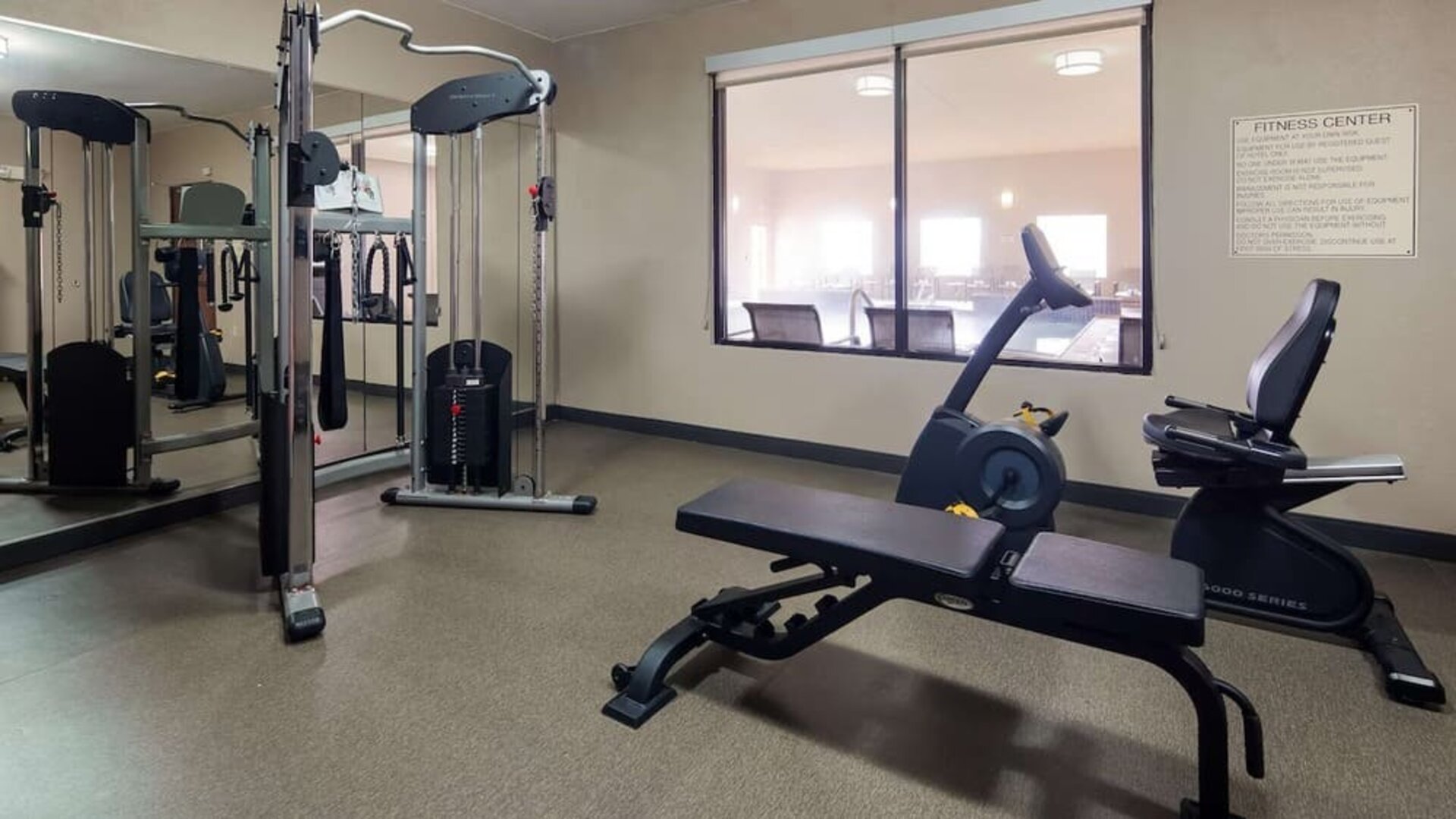 Fitness center available at Best Western Granbury Inn & Suites.