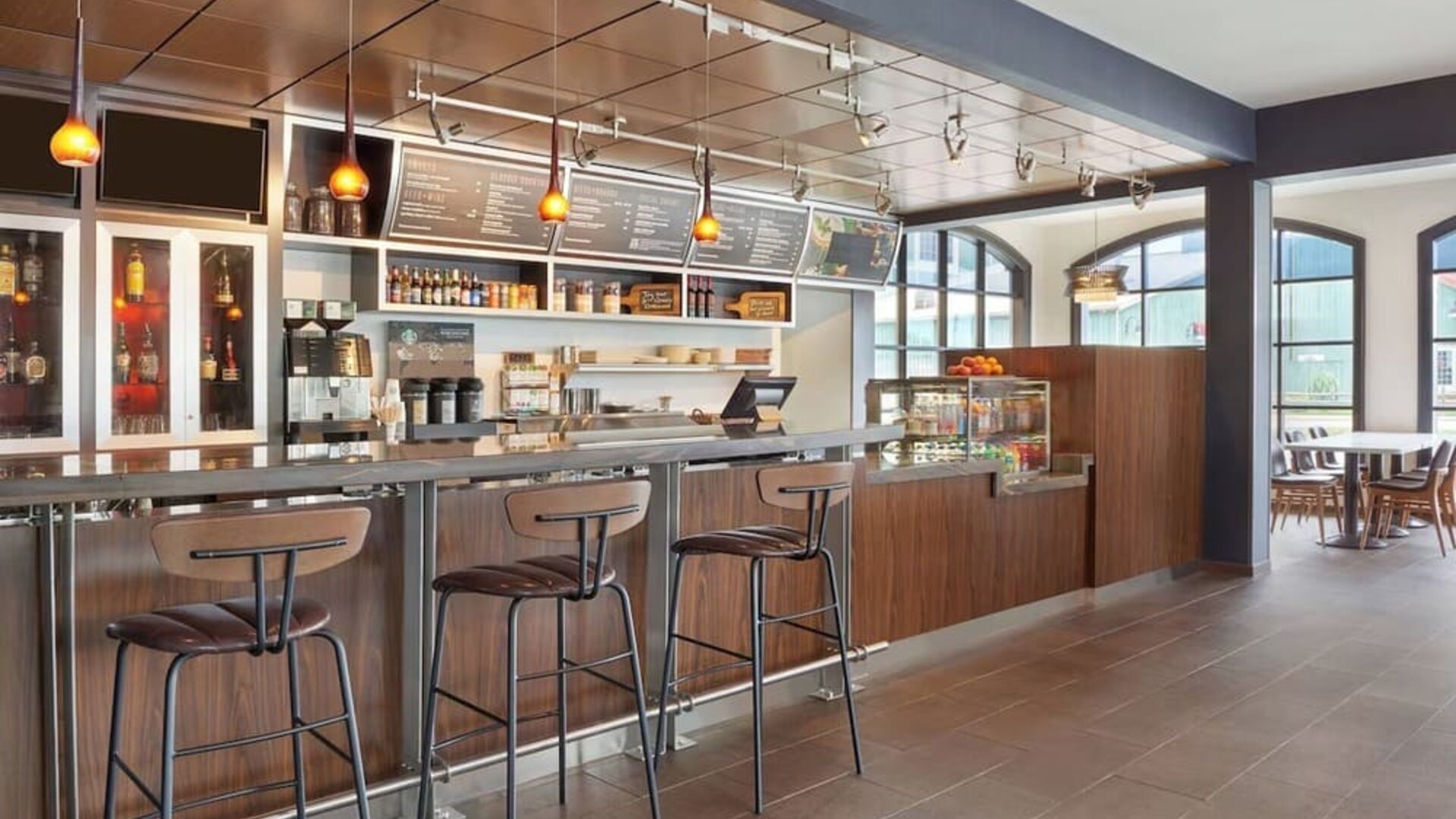 Dining area at Courtyard By Marriott Waterloo St. Jacobs.