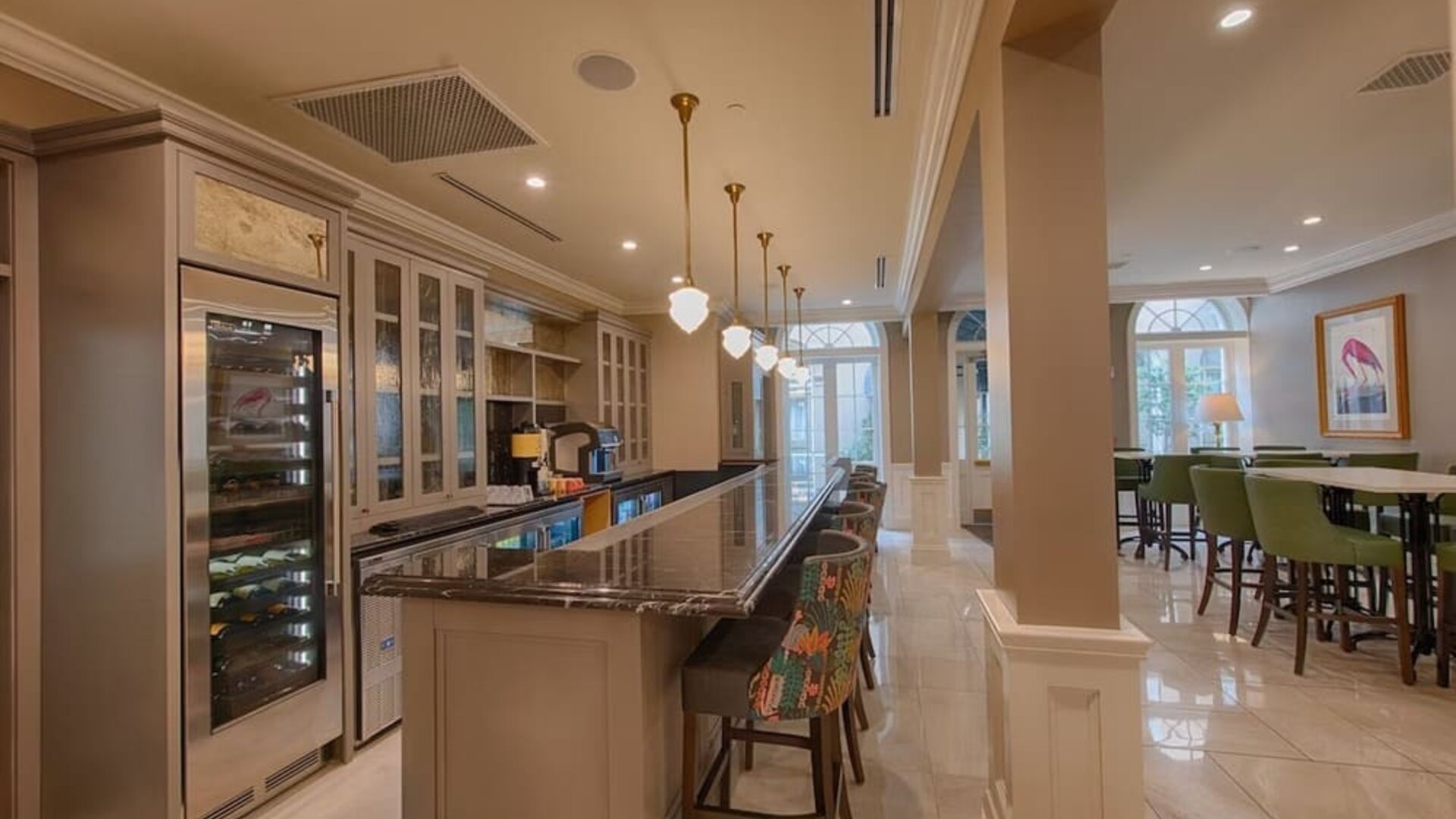 Dining area perfect for coworking at St James Hotel, An Ascend Hotel Collection Member.