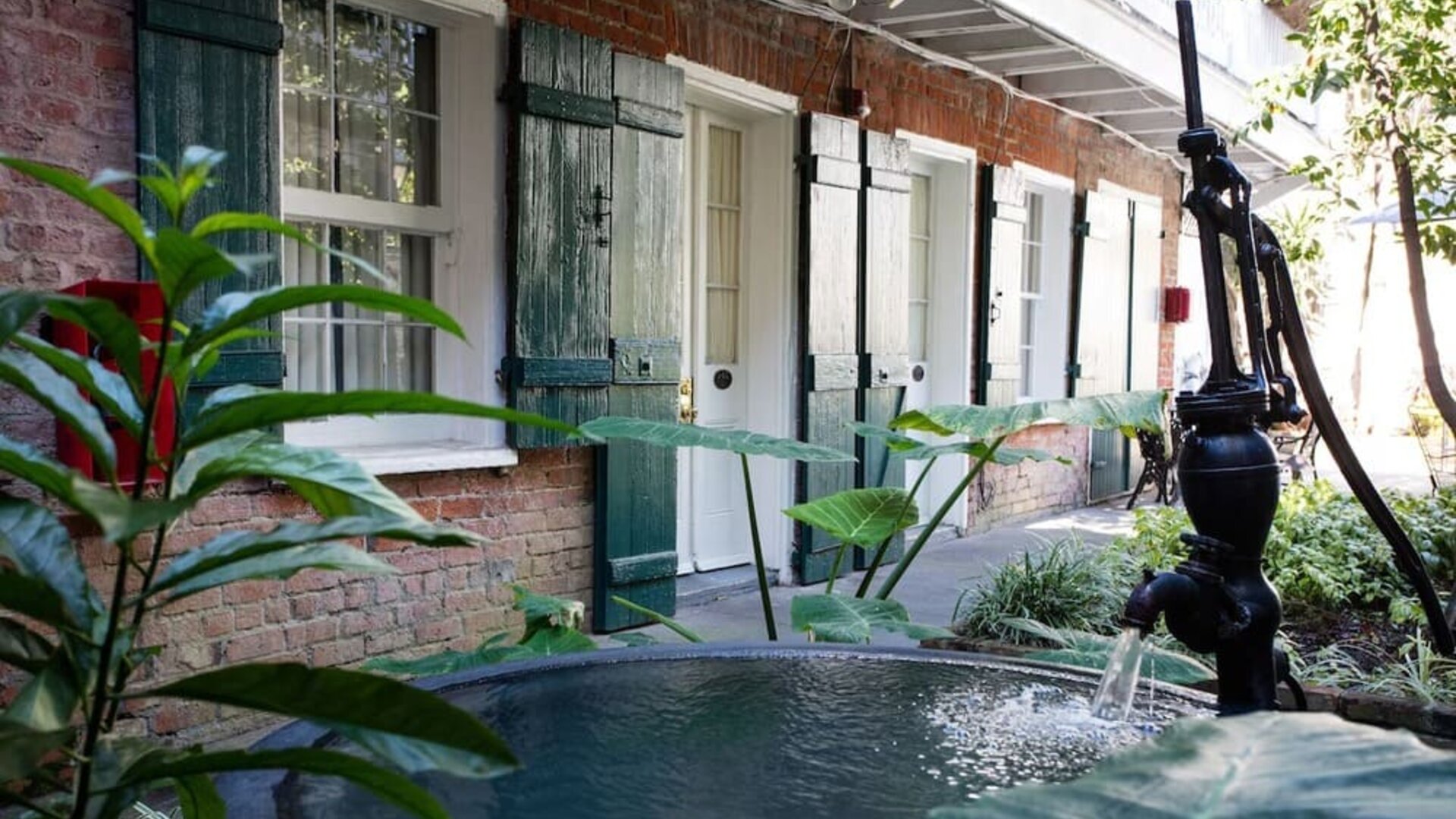 Courtyard at Hotel St. Pierre.