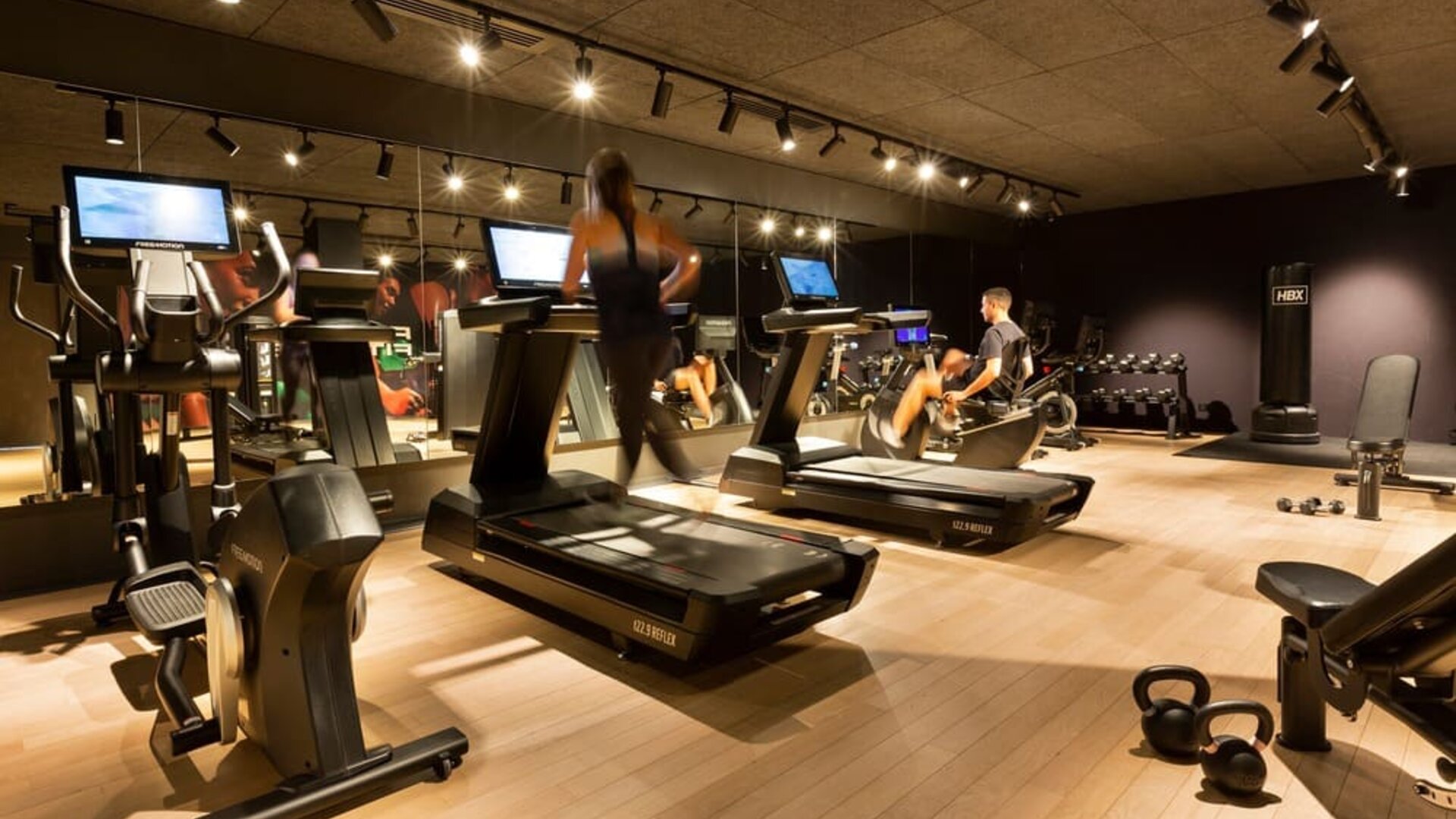 Fitness center at Pullman Lyon.