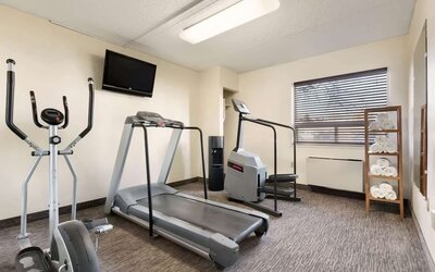 Fitness center at Travelodge Edmonton South.